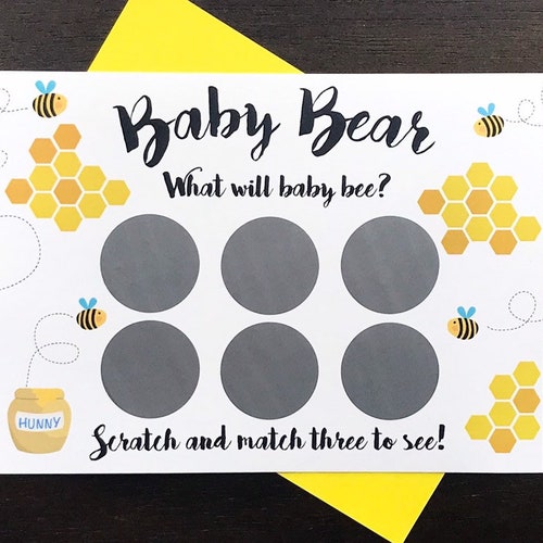10 Baby Gender Reveal Scratch off Cards Stork Etsy