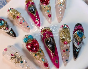 Tasteful Excellence | Escoffier Genshin Impact Inspired Press-on Nails
