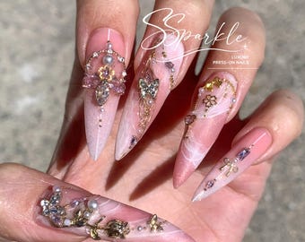Rose Quartz Reverie Press-on Nails
