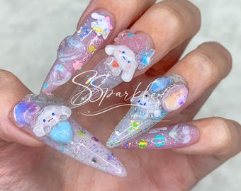 Cinnamon Sprinkle | Cinnamoroll Inspired Press-on Nail