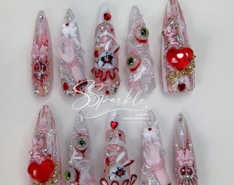 Sweet Scar | Mizi Sua Zombie Stage Inspired Nail Art