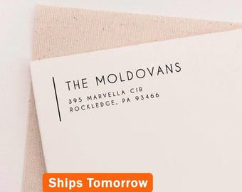 Sello de remitente personalizado: moderno y minimalista
