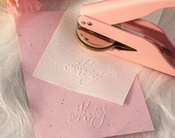 Sello de monograma para bodas: Servilletas, sobres e invitaciones personalizadas