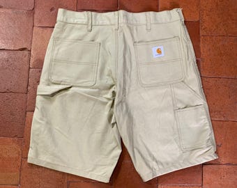 Men's Carhartt Work Shorts – Durable Cotton Twill Canvas Cargo Style Carpenter Shorts