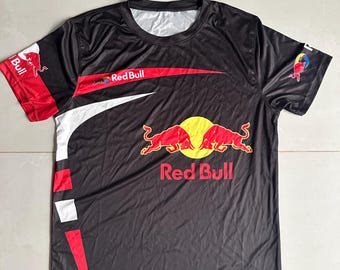 Red Bull Racing Performance Team-T-shirt jersey motorsport geïnspireerd shirt lichtgewicht ademend sport-T-shirt