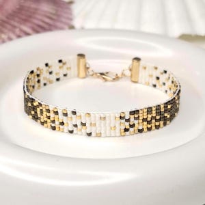 Miyuki Delica Loom Bracelet Pattern: Skinny Cuff Beading (PDF Download)