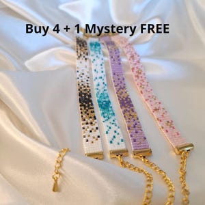 Beaded Skinny Loom Bracelet Pattern Bundle, Miyuki Delica Bead PDF, Color Variations