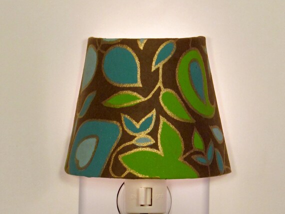 Teen Girls Bedroom Decor Brown Nursery Decor Lime Green And Turquoise Decor Retro Decor Modern Decor Floral Decor Night Light Shade