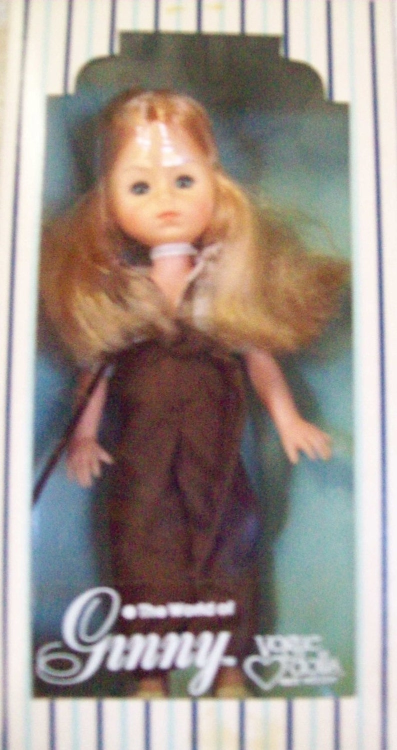 Vintage 1978 Ginny Doll New in Box Over Stock Brown Overalls Etsy