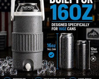 Funda térmica para latas altas de 473 ml (16 oz) / Funda aislante para bebidas / Varios colores / Paquetes de 2 y 4 unidades disponibles