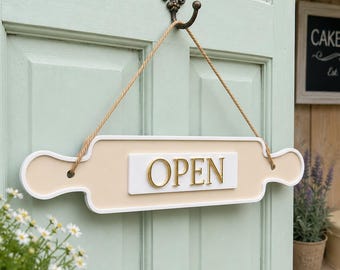 Rolling Pin Open/Closed Cake Shed Acrylic Sign