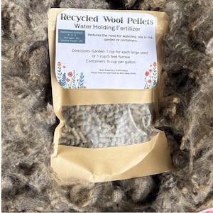 Natural Wool Pellets for Garden Soil or Plant Pots