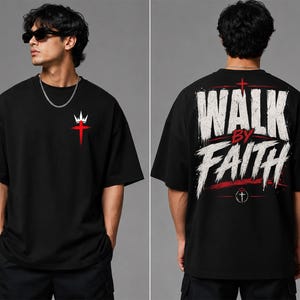 Christian T-Shirt Design Bundle: Distressed Faith Apparel (14 PNG Files) image 6