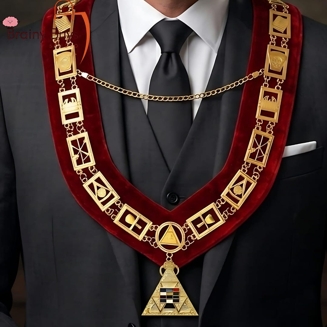 Deluxe Quality Past High Priest Royal Arch Chain Collar; Gold-plated ...