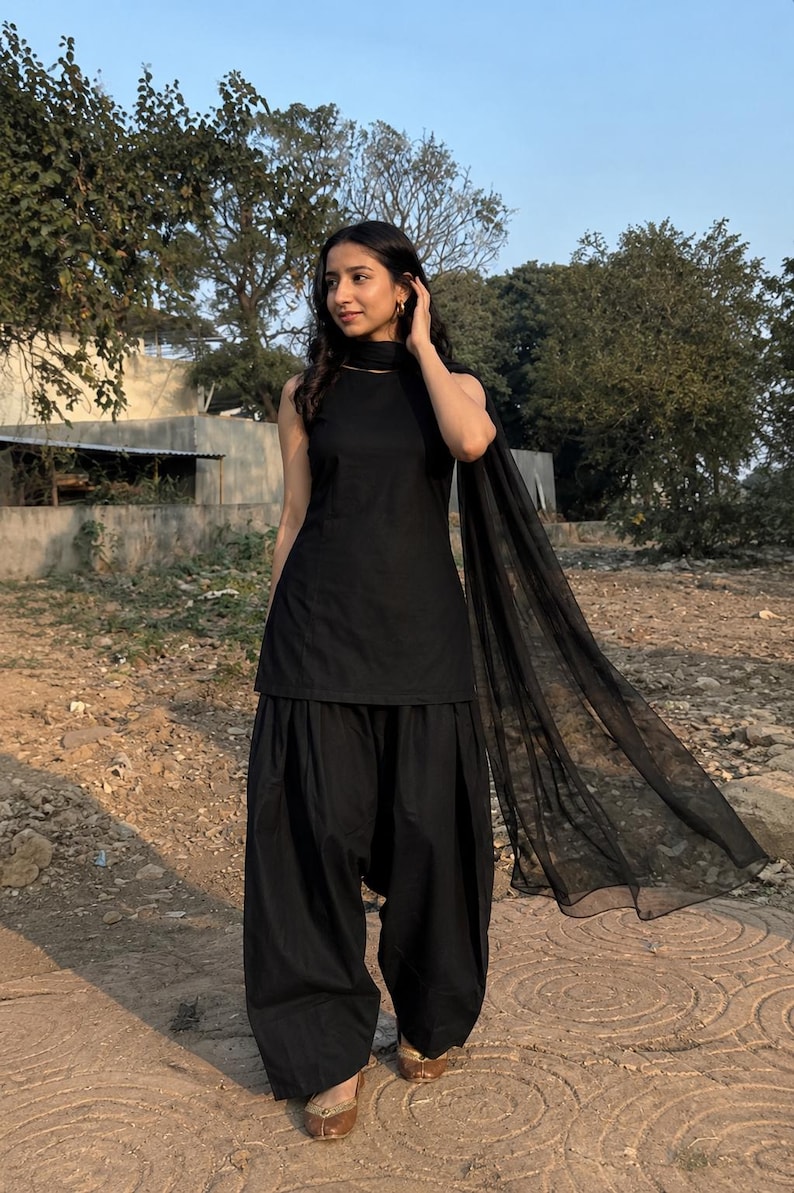 Farsi Salwar Suit Set | Kurta With Salwar & Dupatta | Indian Ethnic ...