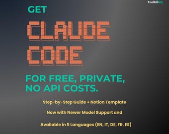 Run Claude Code Locally Guide | Ollama Setup + Notion Template (Digital Download)