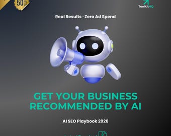 AI SEO Playbook | ChatGPT, Claude Recommendations, Zero Ad Spend (Digital Download)