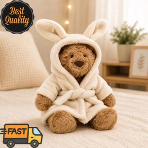 Jellycat Bartholomew Bear Bathrobe - Etsy