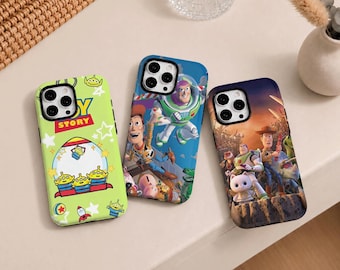 Toy Story Phone Case, Woody Phone Case Disney Cartoon Cover for iPhone 17Pro, 16, 15, 14, 13, 12, Samsung S26, S25, S24, S23