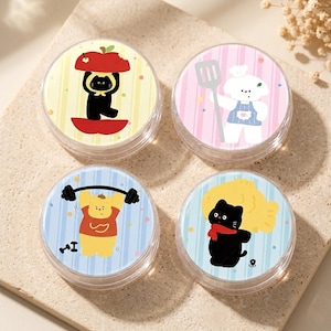 Kawaii Cat Phone Grip Collection, Cute & Playful Fruit-Inspired Magnetic Grips, Aesthetic Phone Stand Holder, Phone Accessory Gift