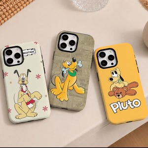 Pluto Funny Phone Case, Disney Dog Phone Case, Disney Cover for iPhone 17 16 15 14 13 12 11 Pro Max, Samsung S25 S24 S23 S22