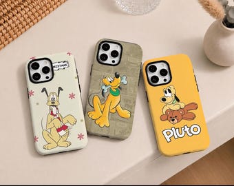 Pluto Funny Phone Case, Disney Dog Phone Case, Disney Cover for iPhone 17 16 15 14 13 12 11 Pro Max, Samsung S25 S24 S23 S22