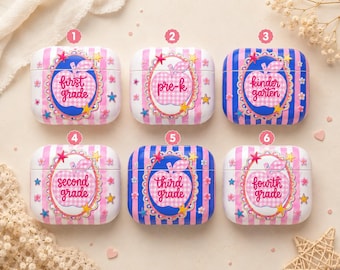 Preppy Teacher Apple  AirPods Case, Back To School  AirPod Case, AirPod Pro 1 2 3 Cover, Airpod Pouch,  First Day Of School  Airpod 4 cases