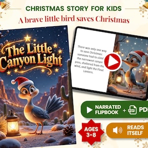 Christmas Story for Kids, Interactive Flipbook and Printable PDF Storybook