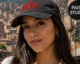 MDE Distressed Dad Hat | Minimal Streetwear Cap | Everyday Citywear Hat | MDE Collection