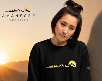 Minimal Skyline Sweatshirt | Sunrise Inspired Crewneck | Medellin Colombia | Amanecer Collection