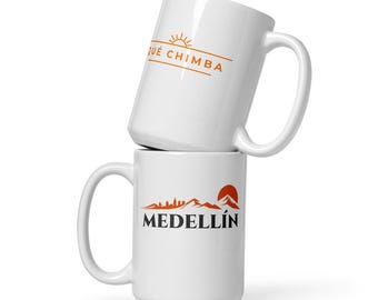 Colombian Coffee Mug, Que Chimba Mug, Funny Paisa Mug, Medellin Colombia Gift, Spanish Quote Mug, White Glossy Mug