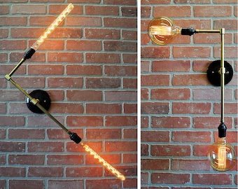 RAY - Double Wall Light - Modern Wall Sconce - Ceiling Light, Industrial Wall Lighting