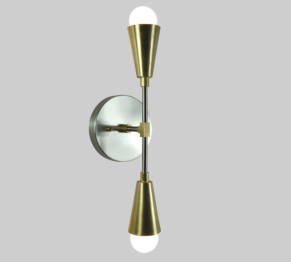 ROYAL Double Vanity Light Modern MidCentury Wall Light Etsy