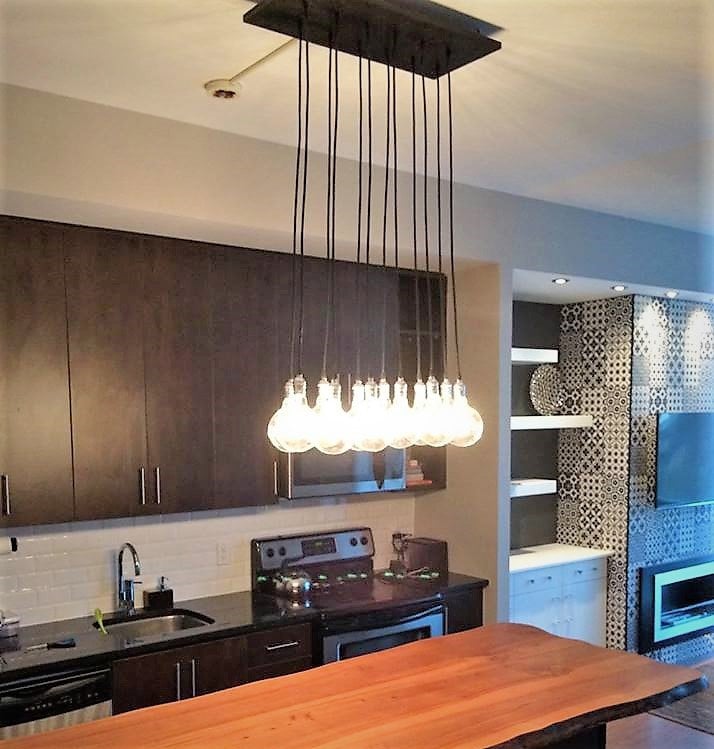 Modern Kitchen Island Chandelier Exposed Bulb Lighting Uk Modern Kitchen Island Chandelier, Edison Light Fixtures For Dining Room