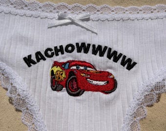 Custom Embroidered Cotton Thong – Custom Design Personalized Underwear, Bachelorette Party, Team Events & Group Gift Order