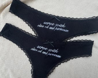 Personalized Bridal Panty, Embroidered Mrs Underwear, Bachelorette Party Lingerie