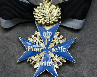 Pour le Mérite Military Medal Replica “Blue Max” Prussian WW1 German Military Decoration Repro 1:1 Collectible Prop World War Militaria