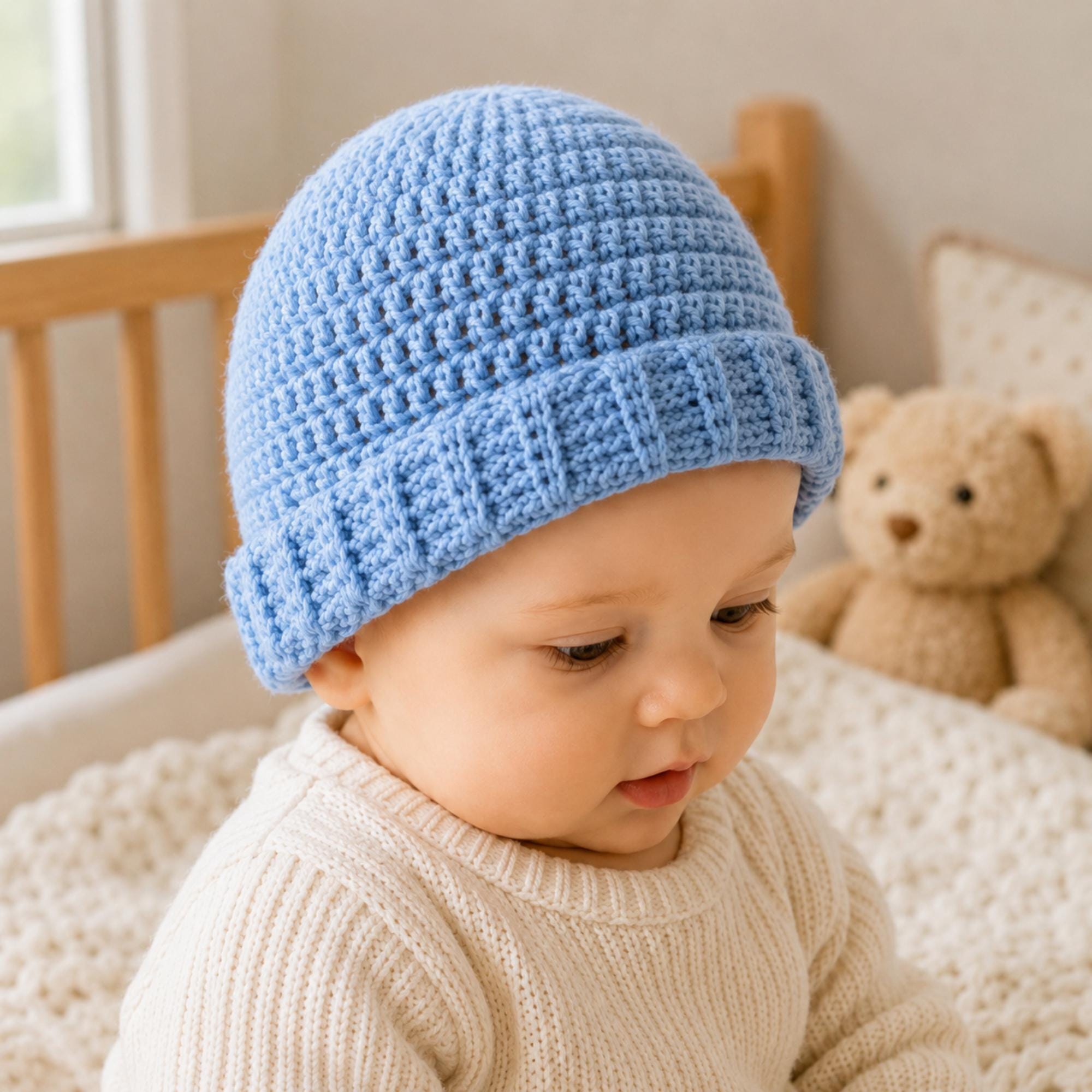 33 Baby Hat Crochet Patterns for Keepsake Gifts, Photo Props, and Everyday Wear 4 Crochet Baby Hat