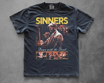 T-shirt film Sinners | Retro Vampire Juke Joint-shirt met print