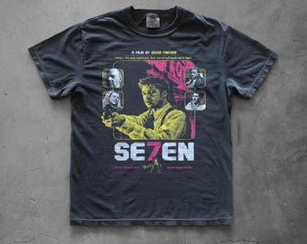 Se7en Graphic T-shirt | 90-tals kriminalthrillerfilm-T-shirt