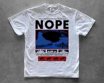 Nope Vintage Graphic Tee | Sci Fi Horror Movie Shirt | Alien Western T Shirt