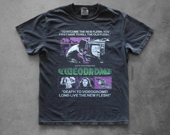 Videodrome Graphic T-shirt | 80s Cult Body Horror Film Tee