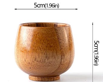 handmade wooden coffee mug natural jujube cup with handle