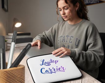 Neopreen laptophoes — Gevoerde laptoptas, beschermhoes, waterbestendige tas