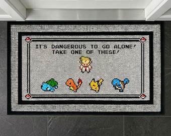 Wycieraczka Zelda Pokémon – Mata powitalna dla graczy, zabawny wystrój domu – Wycieraczka na każdą pogodę