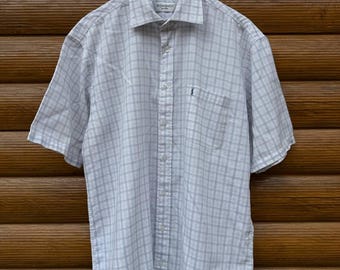 YSL Yves Saint Laurent Short Sleeve Shirt Logo