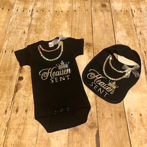 Heaven Sent Bling Onesie
