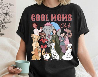 Retro Disney coole moeder clubshirt, Disney moeder T-shirt, grappige moeder outfit, beste moeder ooit shirt, Moederdagcadeau, Disney familie vakantie T-shirt