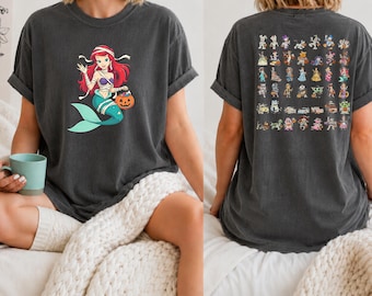 Halloween-shirt Disney-familie, Mickey Pooh Goofy Woody-T-shirt, leuk Disney Halloween-feestshirt, T-shirt herfstgezinsvakantie