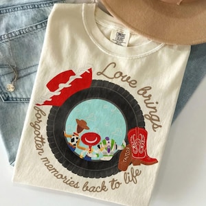 Toy Story Retro Shirt, Woody Buzz Lightyear, Vintage Comfort Colors Tee image 1